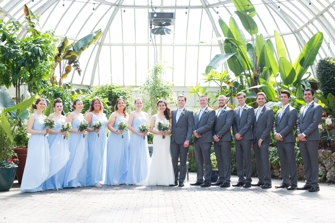 Our wedding party included siblings and closest friends.